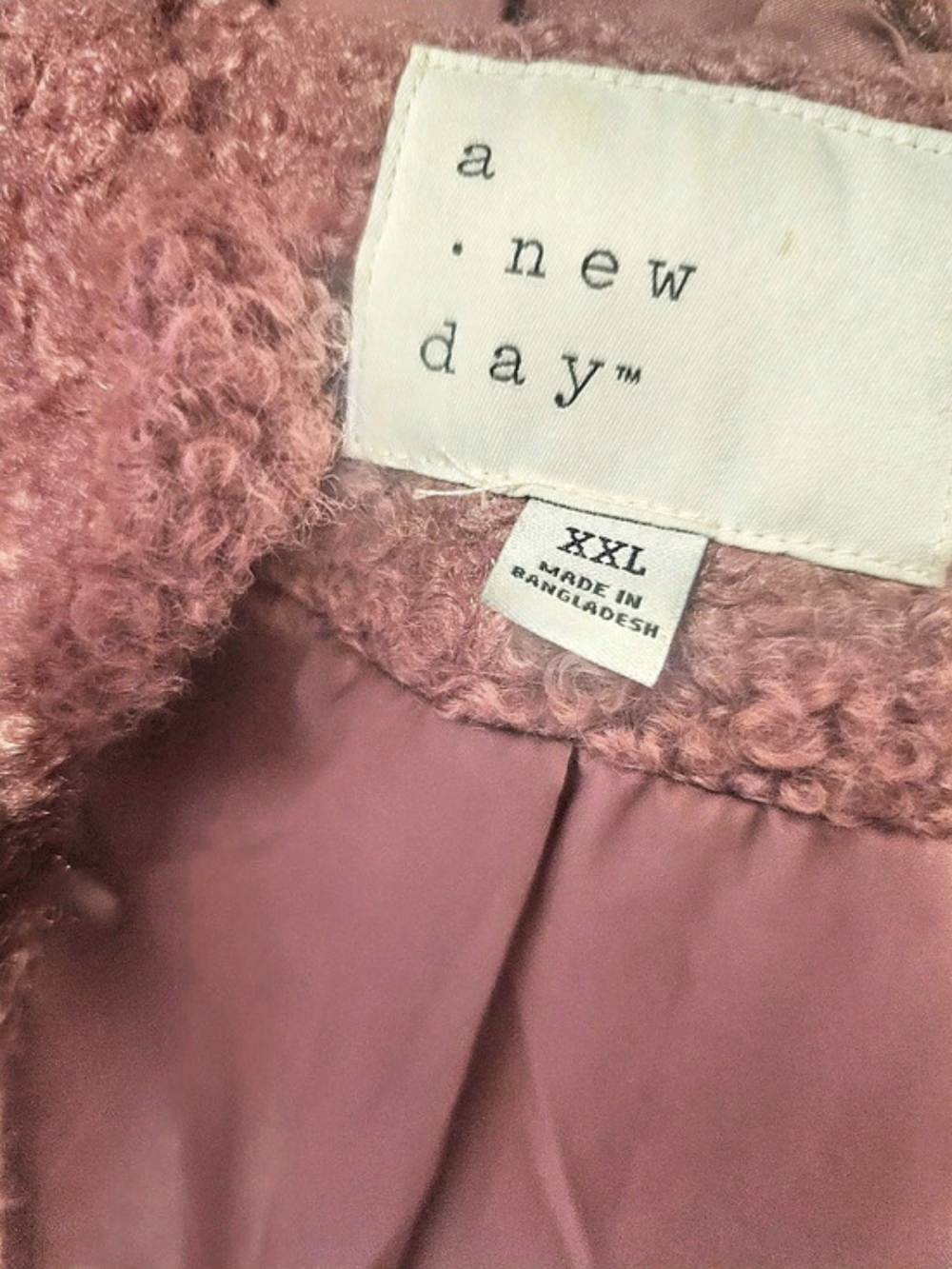 a new day Teddy Coat Pink XxL - Picture 3 of 3